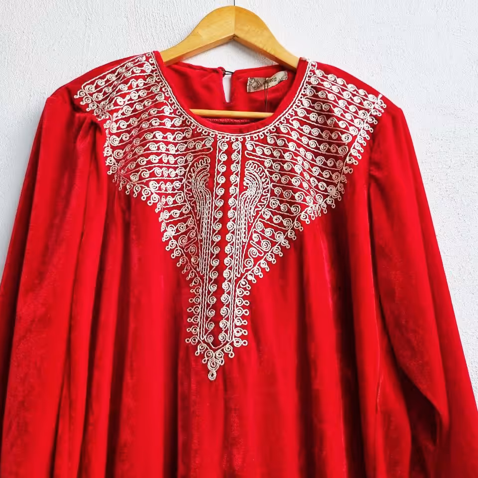  پیراهن زنانه ماکسی بلندسایزبزگ مخمل خارجی کد6