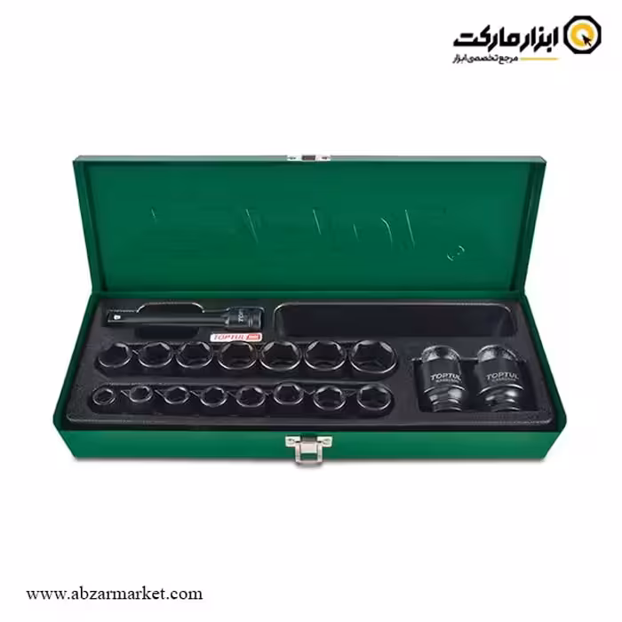 جعبه بکس فشار قوی تاپ تول 18 پارچه 1/2 اینچ مدل GCAD1807