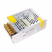 آداپتور ترانس 12 ولت 5 آمپر سوئیچینگ صنعتی فلزی آمپر سایز کوچک