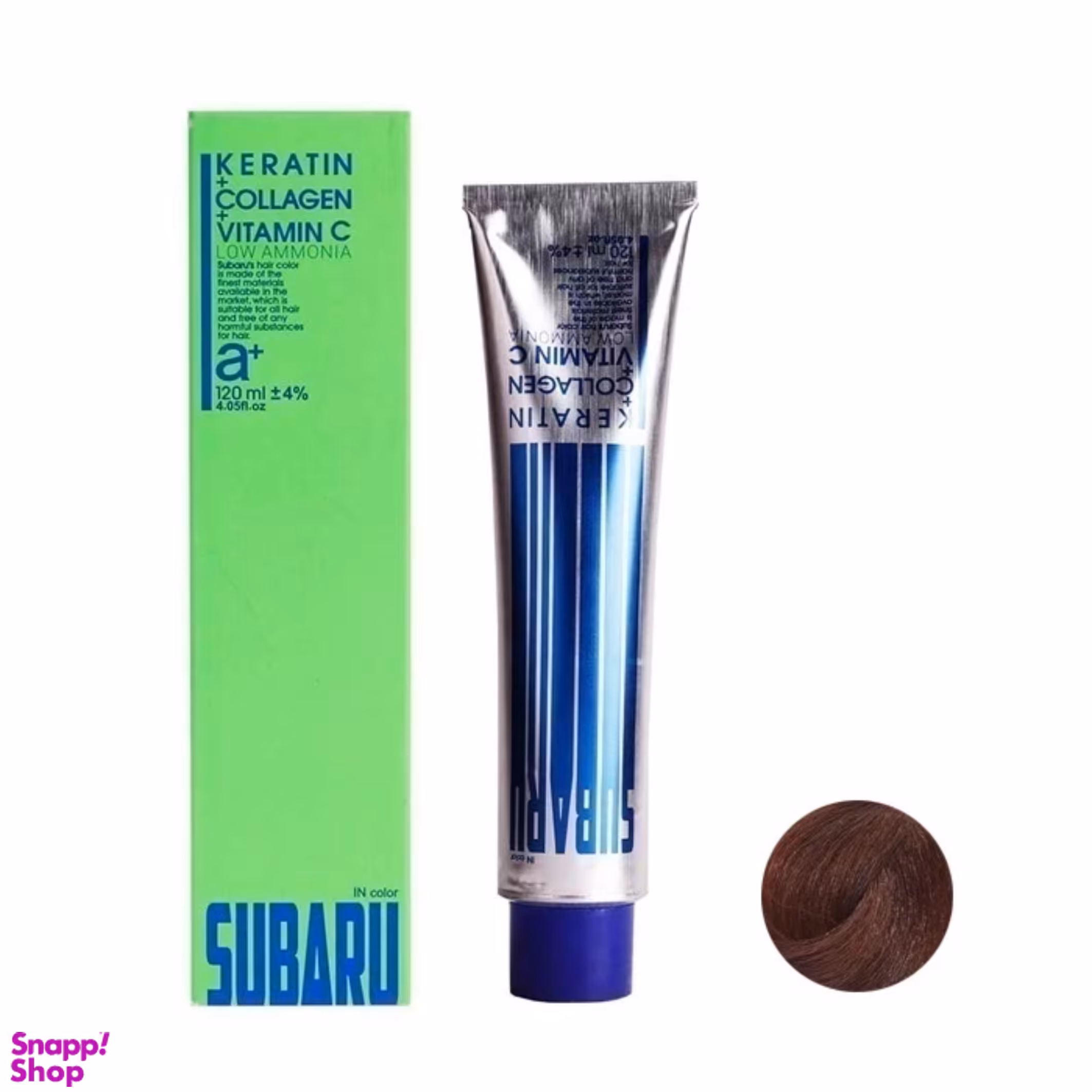 رنگ مو سوبارو شماره 6.7 رنگ بلوند نسکافه ای تیره حجم 120 میلی لیتر