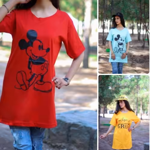 تیشرت لش دخترانه