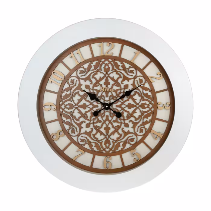 ساعت دیواری چوبی مدل کیتا رویال کد CKS 613-W60 - (قطر 60 cm)