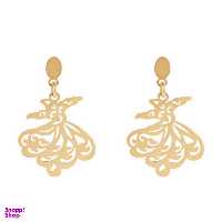 گوشواره طلا 18 عیار زنانه سانا گالری مدل رقص سماع کد D9264