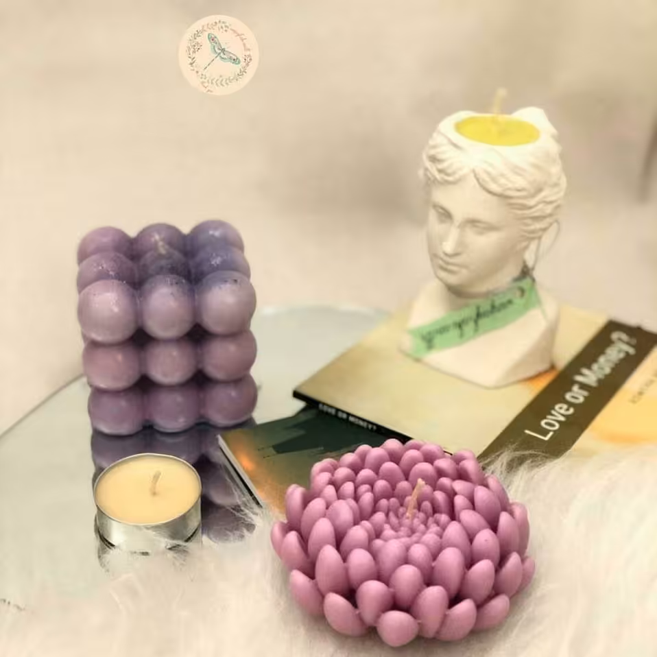 ست شمع روبیک و مجسمه(سفارشی)