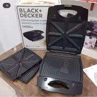 ساندویچ ساز ( اسنک ساز)بلک اندکر 4080 مدل TS4080 توان 1400 وات ( ارسال رایگان و فوری ) 