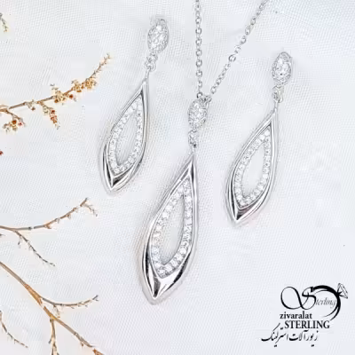 نیمست نقره با نگین اتمی کد 11934