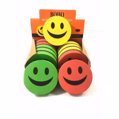 تخته پاکن مغناطیسی طرح لبخند بزرگ (بسته 12 عددی)