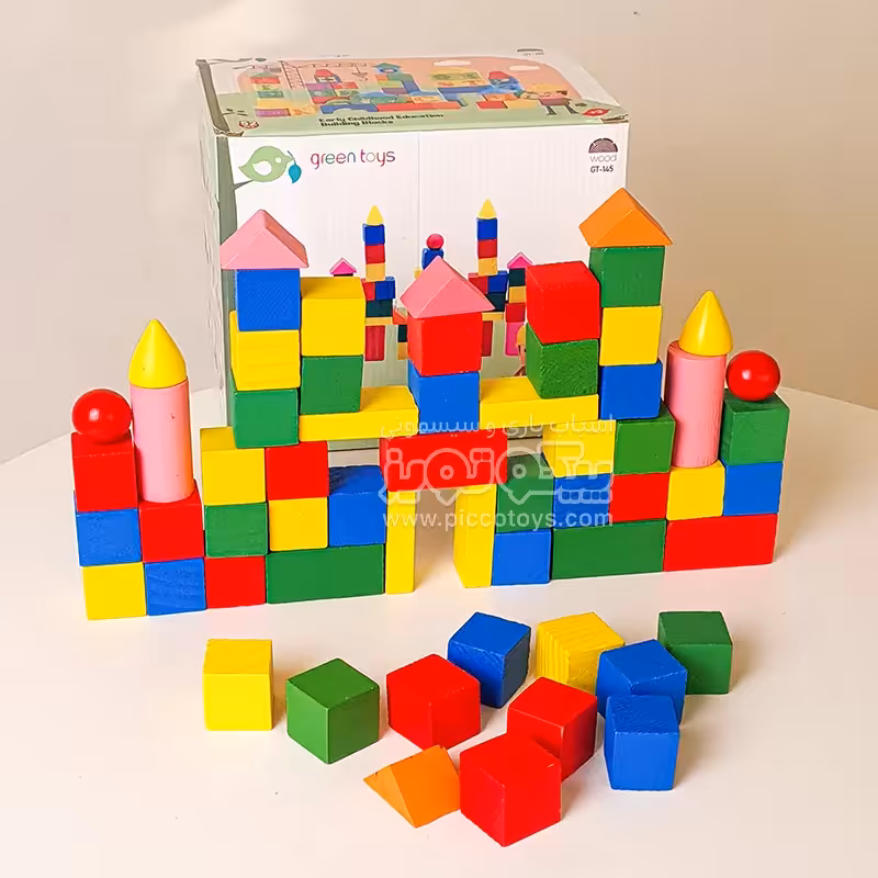 بلوک چوبی خانه سازی 60 تکه کد GT145