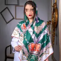 روسری نخ ابریشم گارزا  برند ارکیده