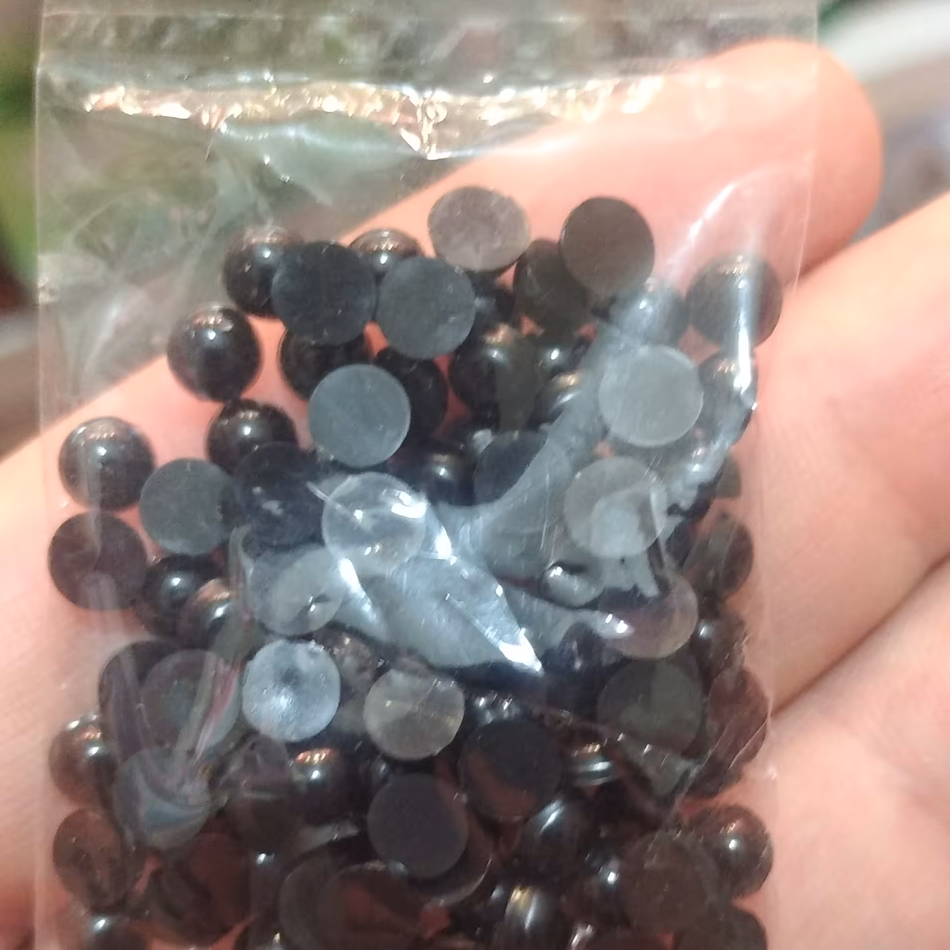 چشم عروسک لپه ای 7 میل 1 بسته 100 عددی