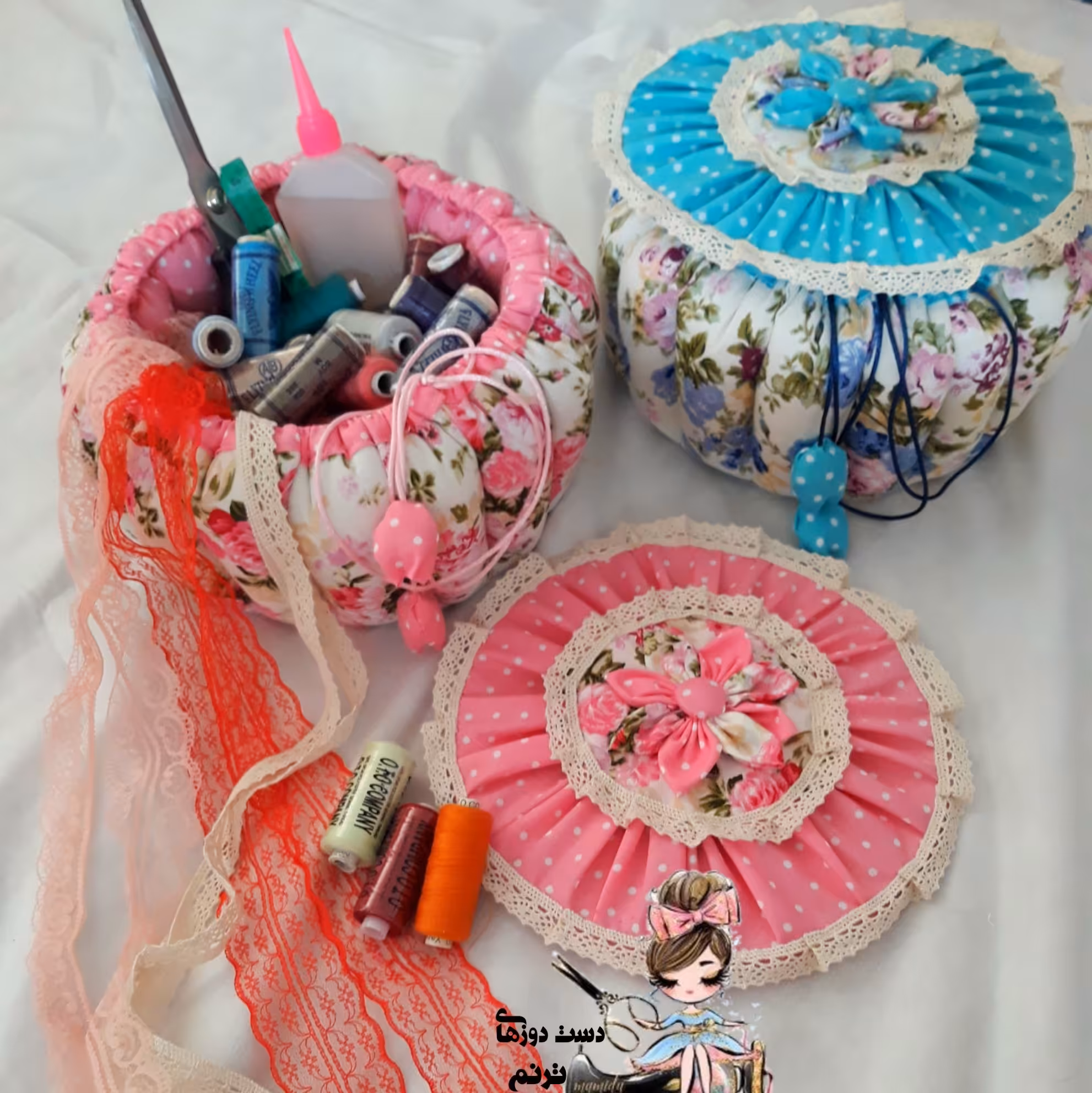 باکس پارچه ای گرد