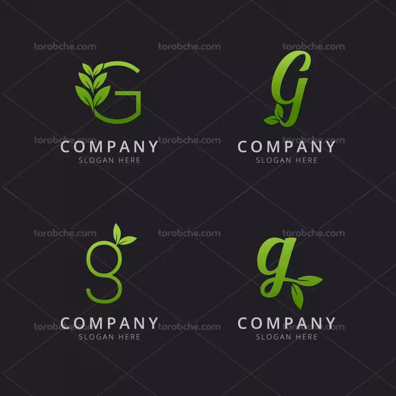 وکتور لوگوی حرف G رنگی | گرافیک با طعم تربچه