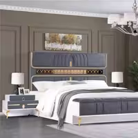 سرویس خواب دو نفره ام دی اف ملامینه ساتیا Satiya bed set
