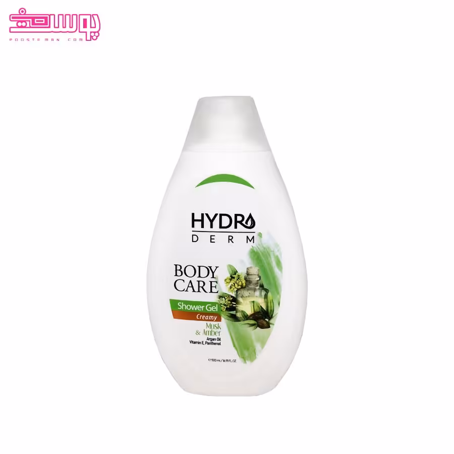 شامپو بدن عنبر و مشک هیدرودرم حجم 500ml