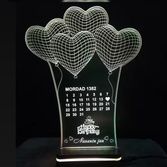 اباژور چراغ خواب سه بعدی