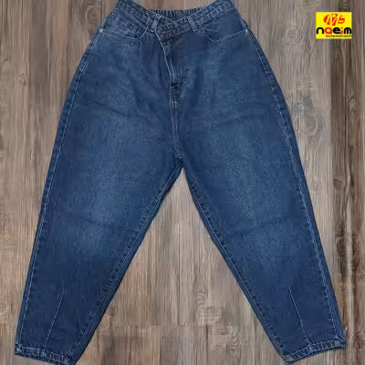 شلوار مام استایل زنانه سایز بزرگ قواره دار 48 تا 52