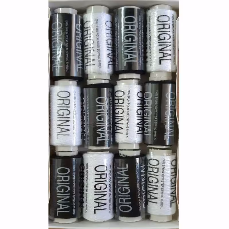 نخ خیاطی مدل WTE -BLK (مشکی و سفید) بسته 12 عددی

