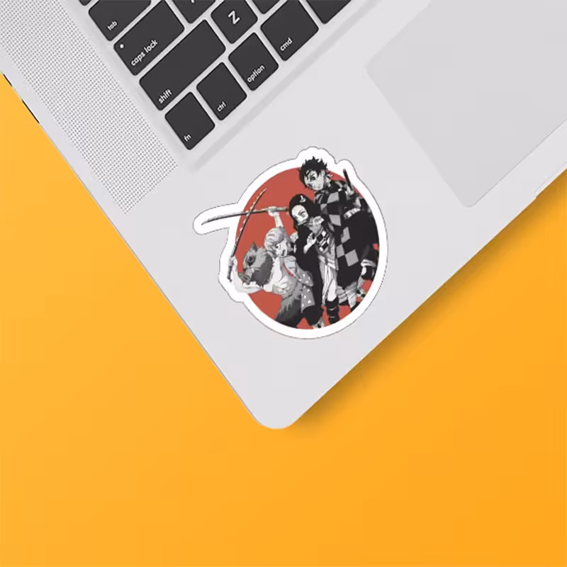 استکیر(برچسب) لپتاپ-طرح شیطان کش-کد270-سفارشی