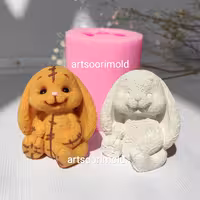 قالب سیلیکونی مولد خرگوش دوخت دار  کد 18