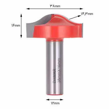 تیغ پروفیل ابرویی دامار DM163814L - ابزار یراق