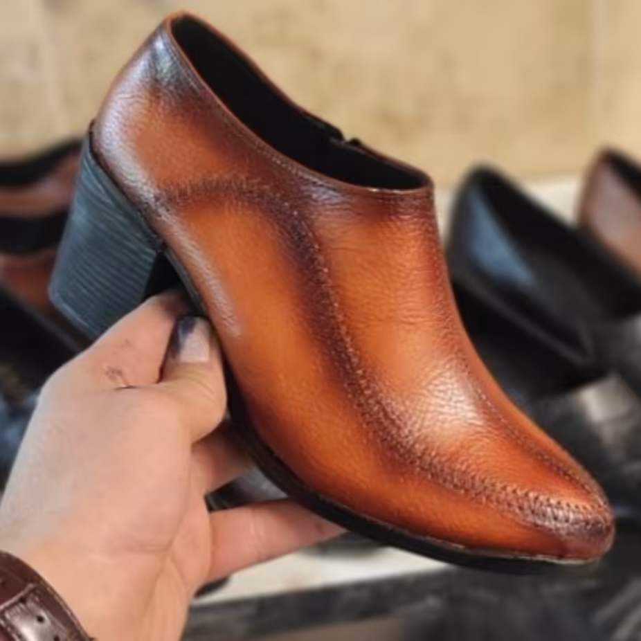 نیم بوت زنانه مجلسی لوکس(چرم وطبی)