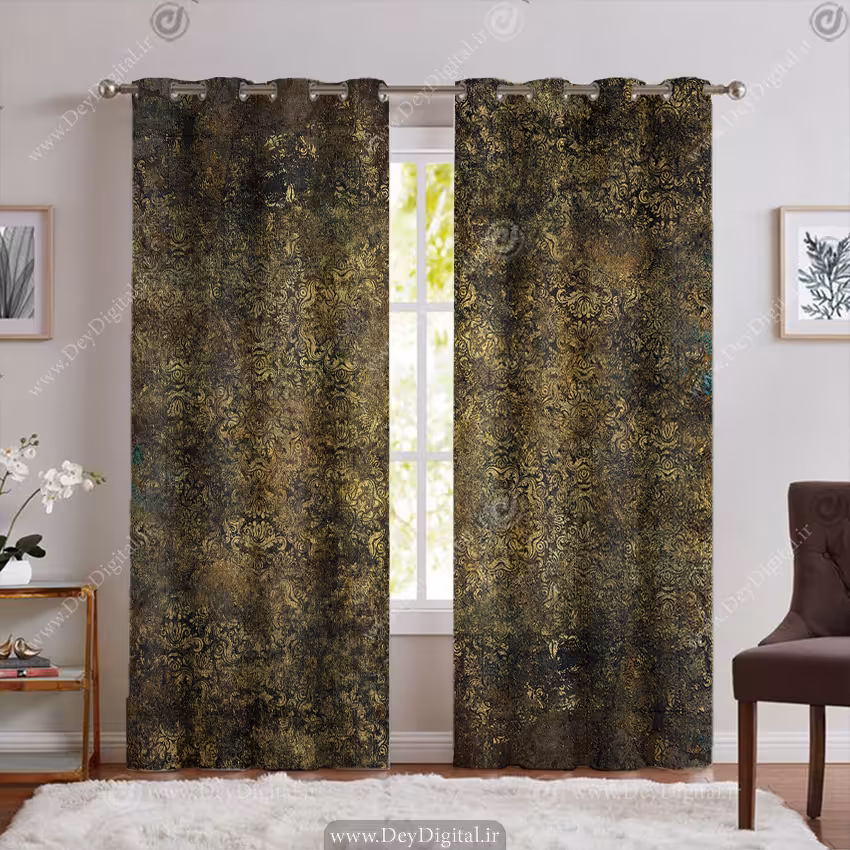 پرده پذیرایی طرخ پتینه PK-6088