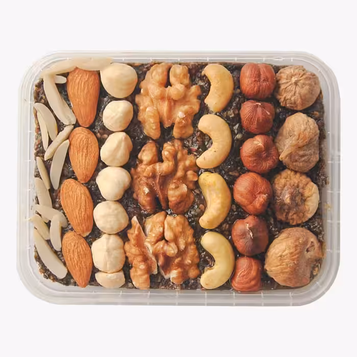 معجون چهارمغز با کنجدسیاه (580 گرم خالص) نات لاین