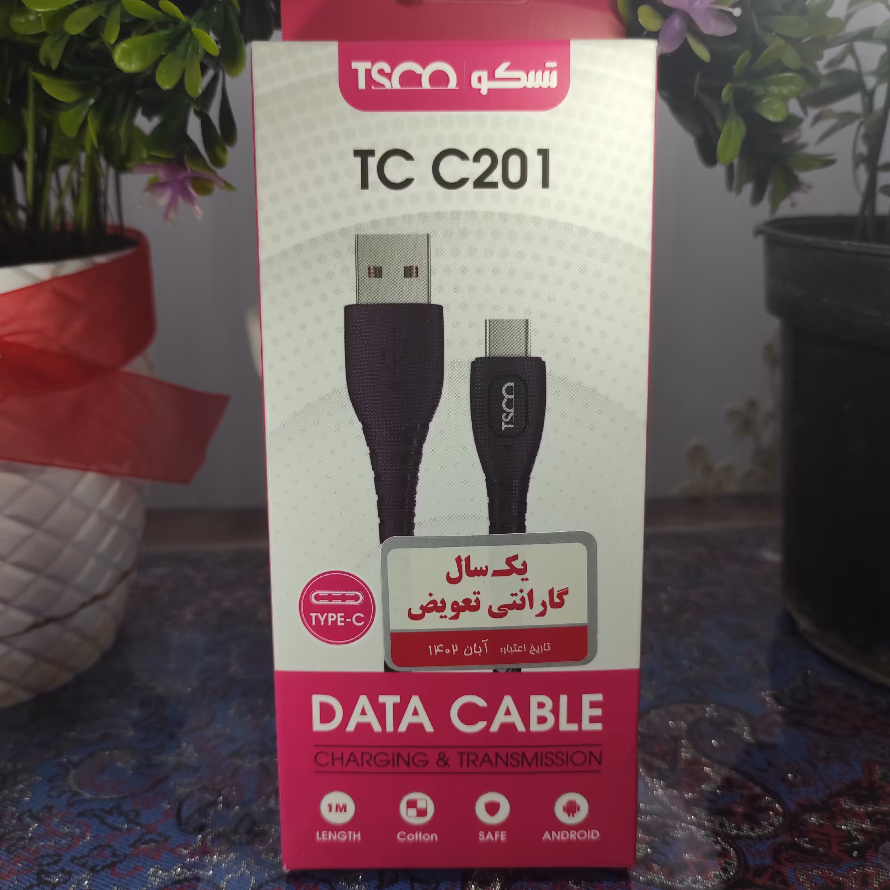 کابل تسکو مدل 201 با 12 ماه گارانتی تعویض 