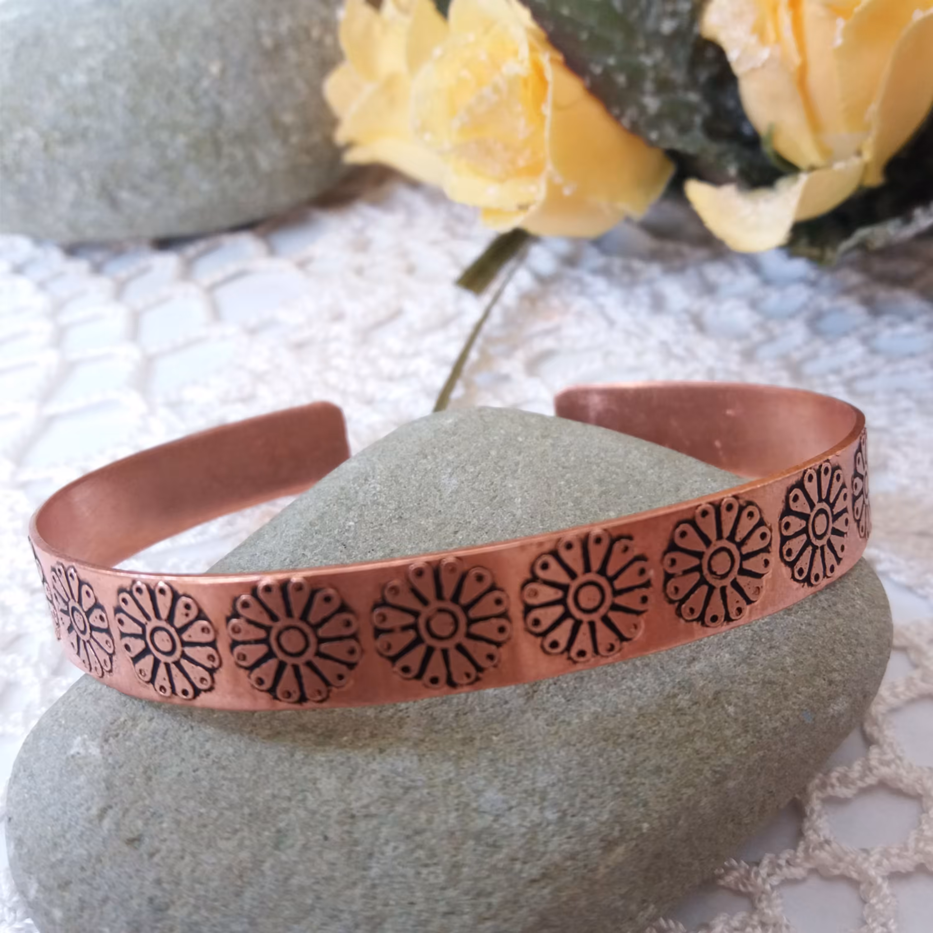 دستبند گل لوتوس کامل  کد JW123