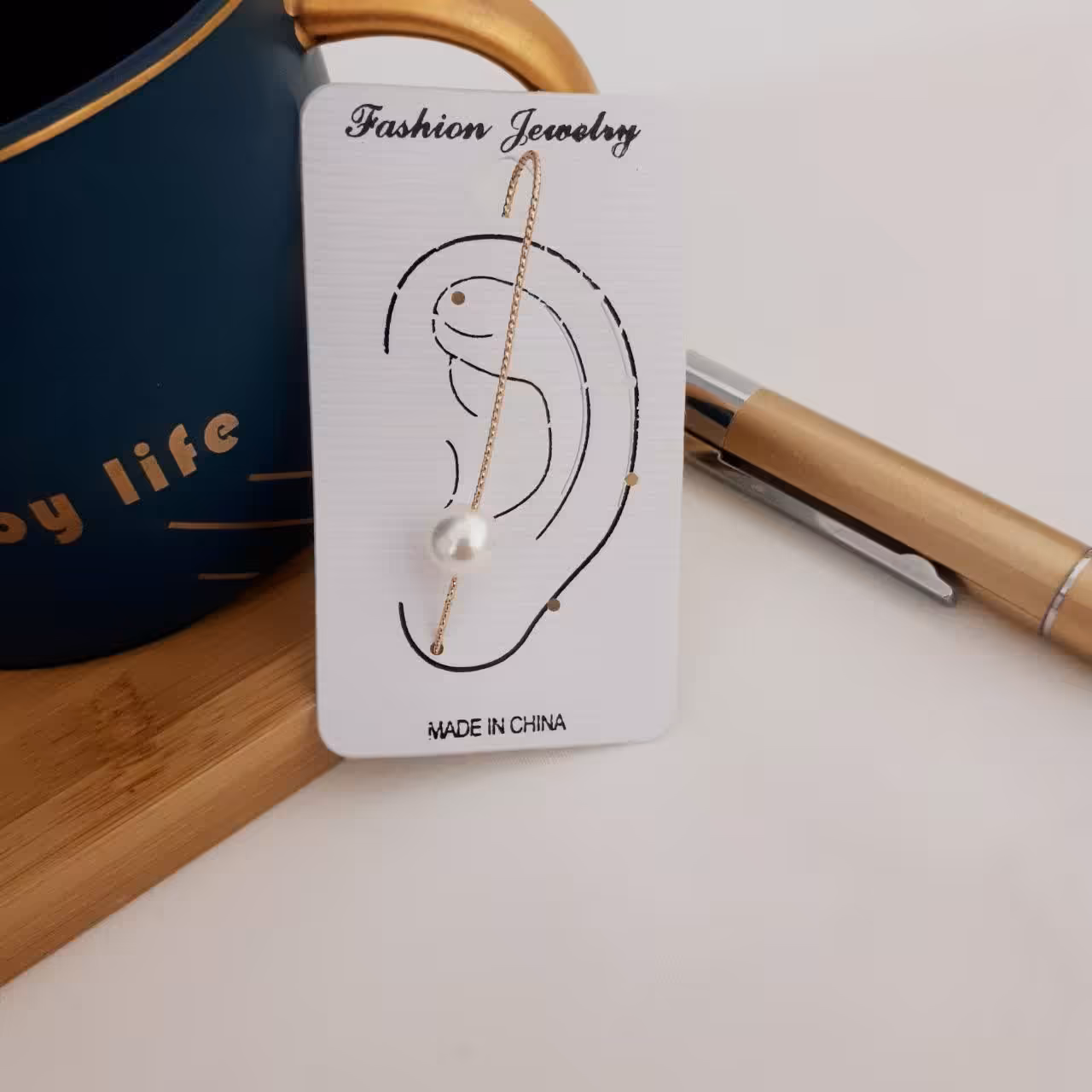 گوشواره کراس کد7811.آبکاری طلا.رنگ ثابت.ضدحساسیت 2