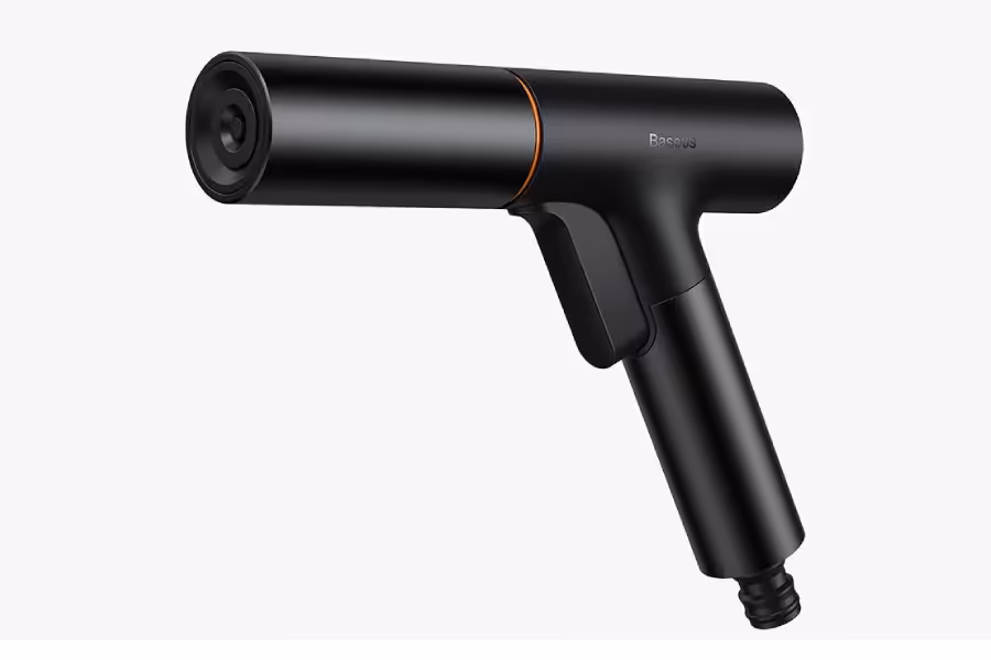 نازل و شلنگ کارواش خانگی 30 متری بیسوس BASEUS CPGF000201 Car Wash Spray Gun Nozzle GF5 30M