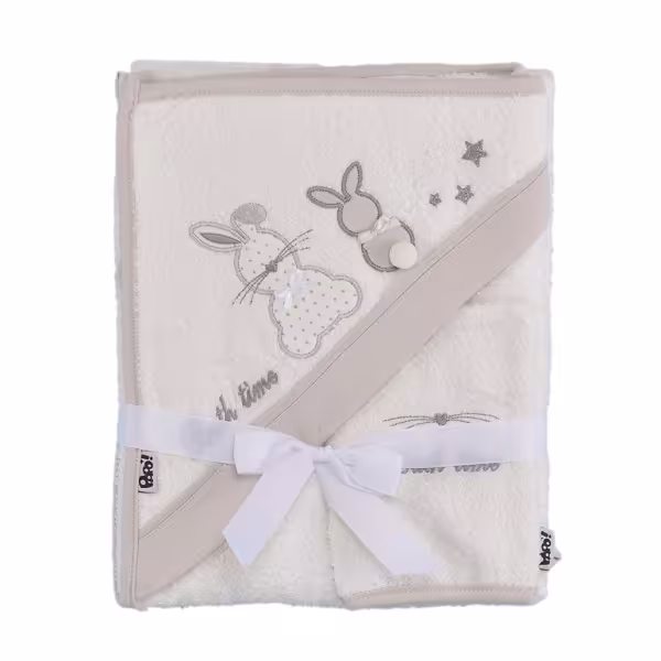 ست حوله 2 تکه پاپو طرح خرگوش