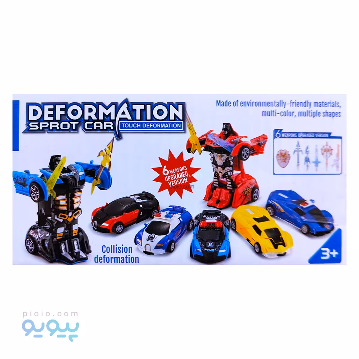 ماشین شانسی تبدیل شونده به ربات جنگجو تک و عمده