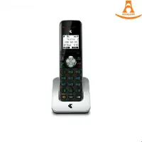 گوشی تلفن بی سیم تلسترا مدل LONG RANGE 12750 TWIN - رنگ مشکی نقره ای
