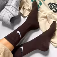 جوراب ساقدار نایک قهوه ای نخ پنبه فری سایز