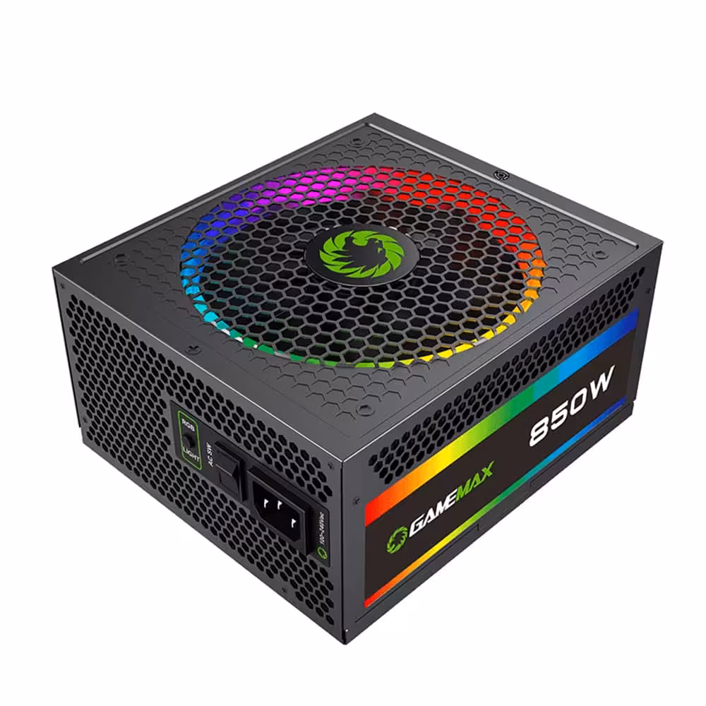 پاور گیم مکس GameMax RGB850 Rainbow Black