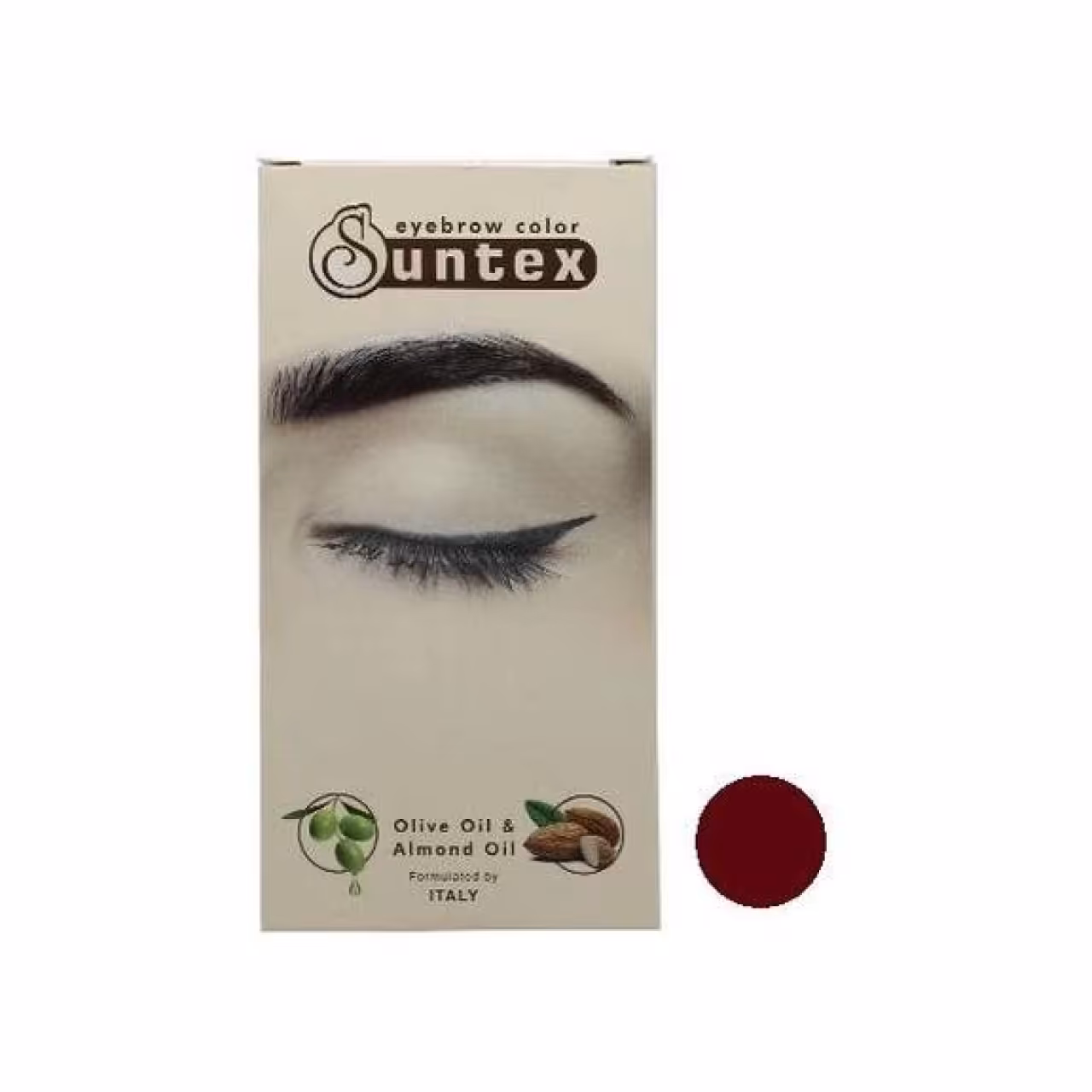 کیت رنگ ابرو سانتکس (Suntex) شماره MCH6-E7.58 حجم 30 میلی‌لیتر رنگ ماهگونی شکلاتی