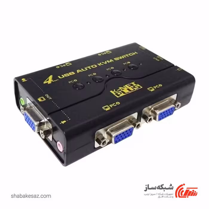 قیمت و خرید کی وی ام سوییچ VGA کی نت پلاس K-NetPlus KPu624 - شبکه ساز