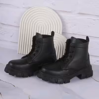 نیم بوت زنانه مشکی مدل roxana