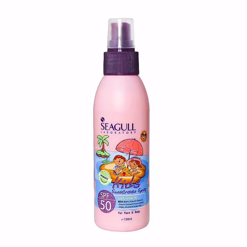 قیمت خرید اینترنتی اسپری ضدآفتاب کودک صورتی Spf 50 سی گل 150 میل | فارموکسین