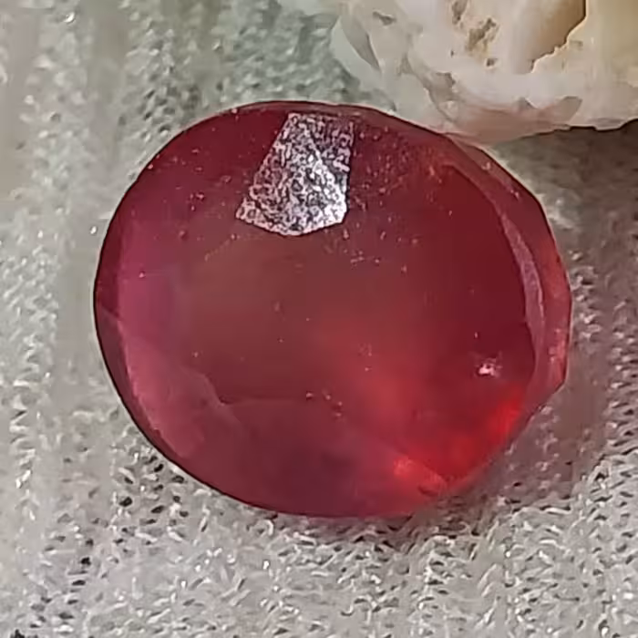 نگین یاقوت برمه شفاف جواهری5.45قیرلط