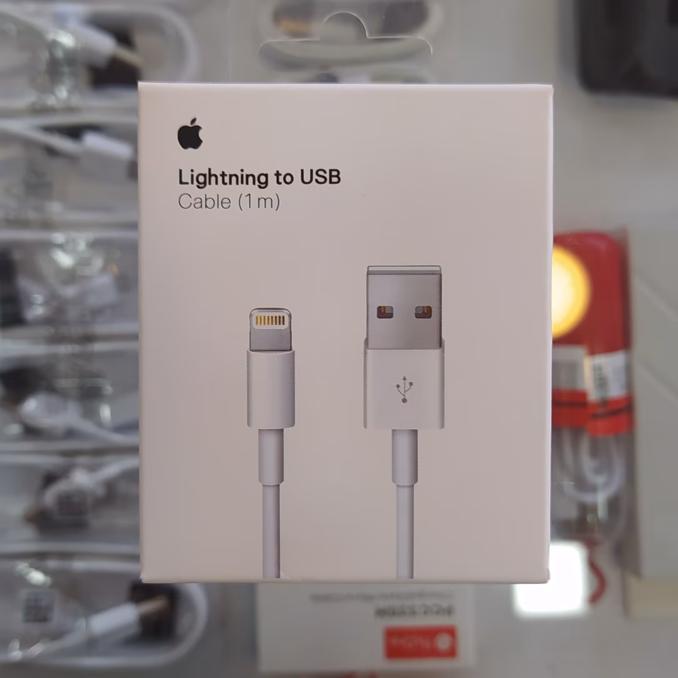کابل لایتنینگ (ایفون)به USB-رنگ سفید -اورجینال شرکتی