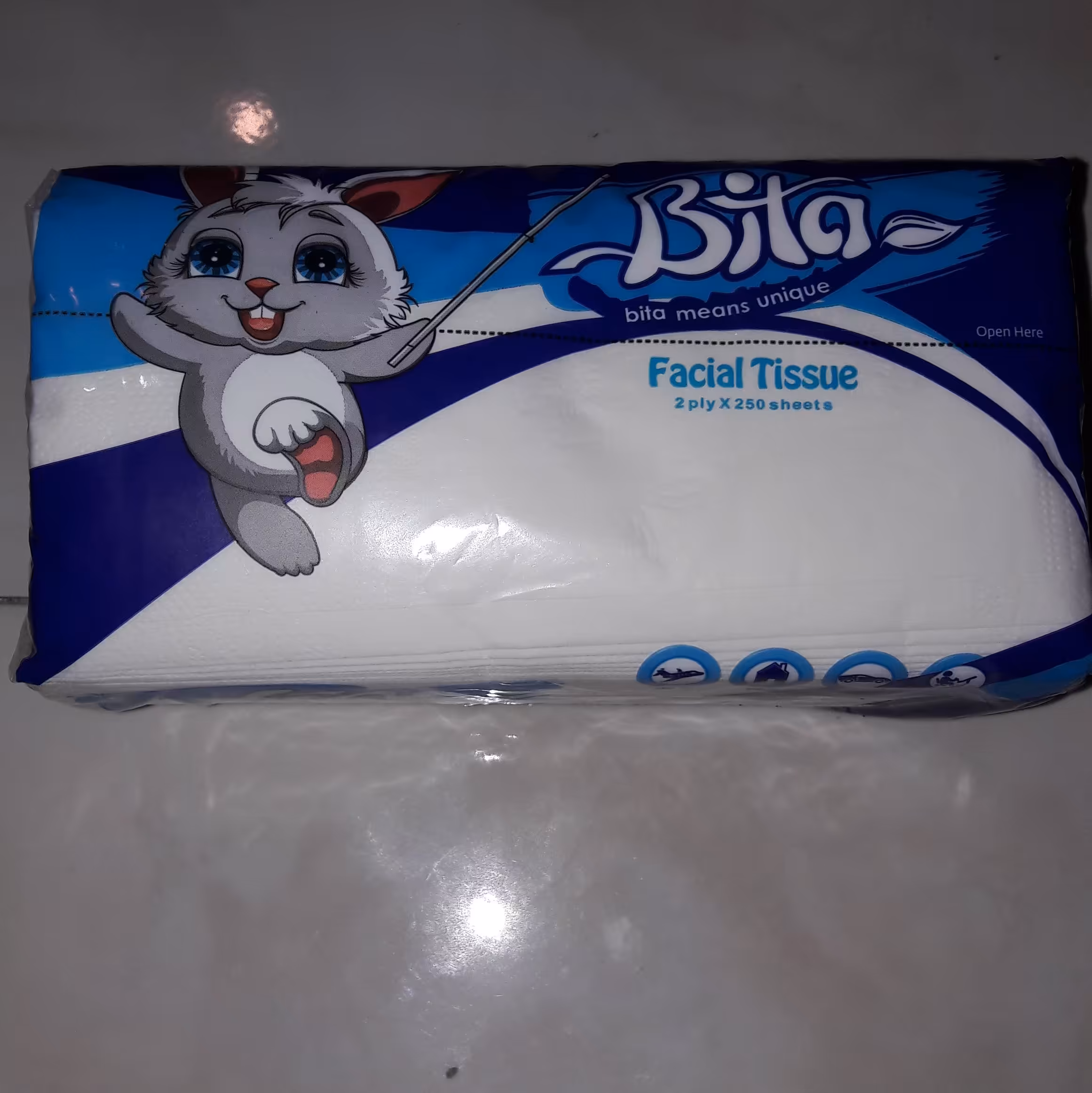 دستمال کاغذی بیتا طرح خرگوش بسته تکی