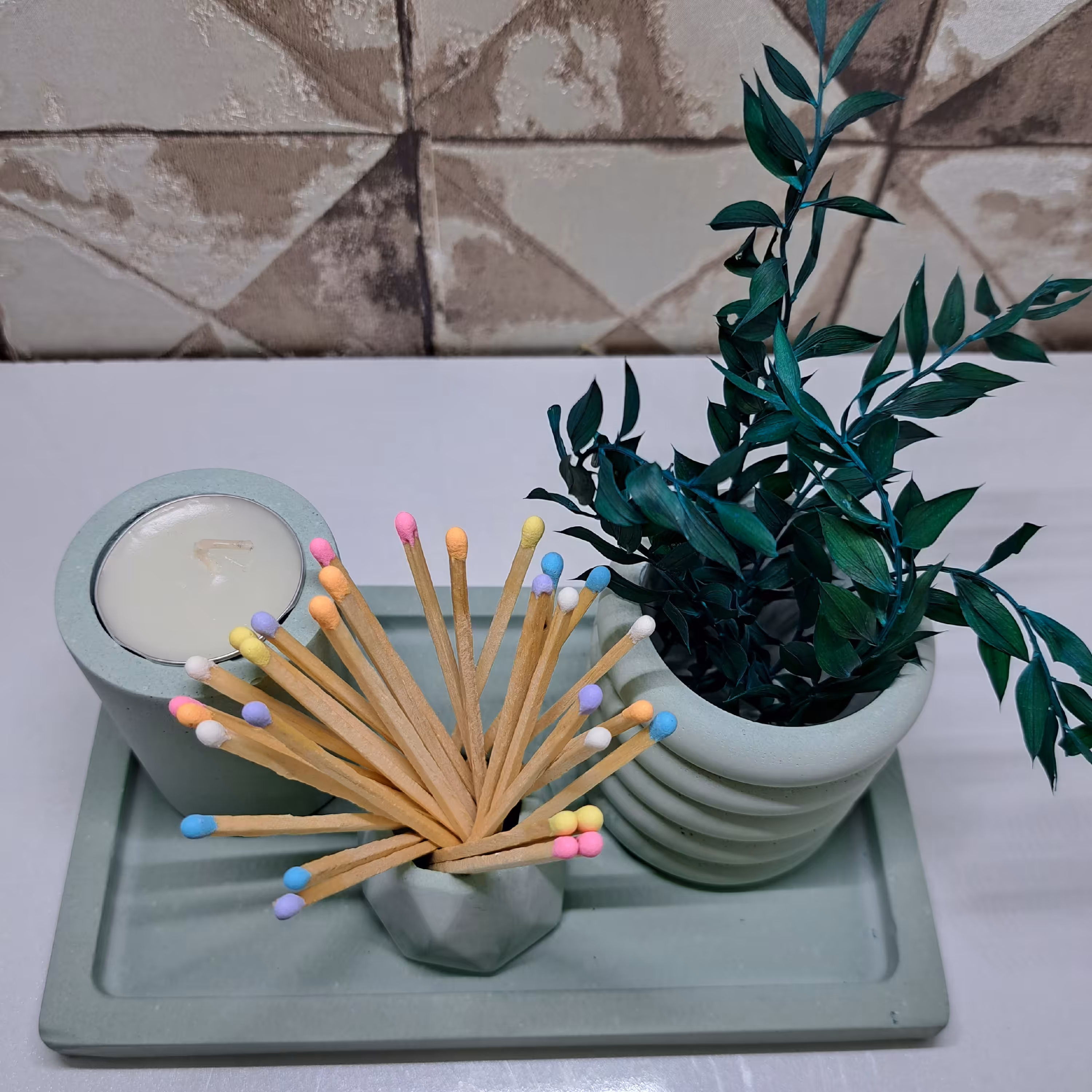 ست بتنی متوسط سبز 