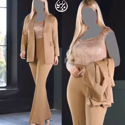 سرهمی زنانه کرپ مازراتی مدل کت اورال آیسان