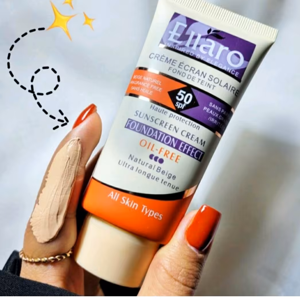 ضد آفتاب کرم پودری الارو spf50