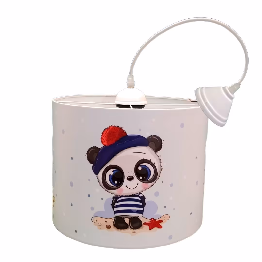 لوستر اتاق کودک طرح پسرونه پاندای بازیگوش کد 049