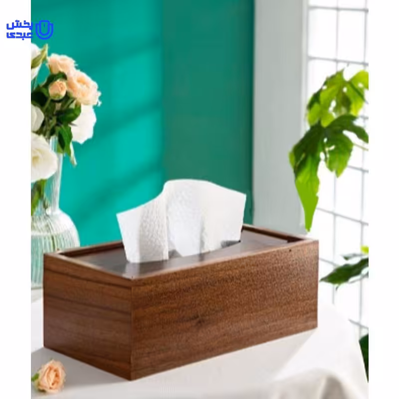 جعبه دستمال چوبی