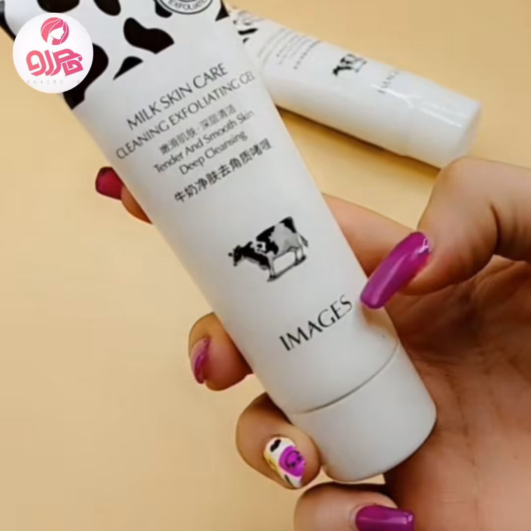 اسکراب لایه بردار صورت و بدن شیر گاو ایمیجز 80 گرمی