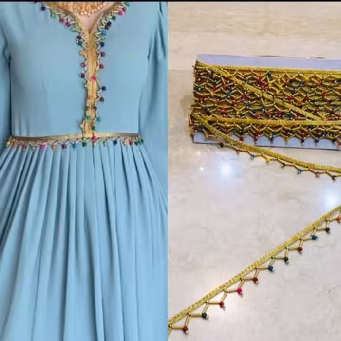 نوار آویزدار مرواریدی طبق تصویر 1 متر